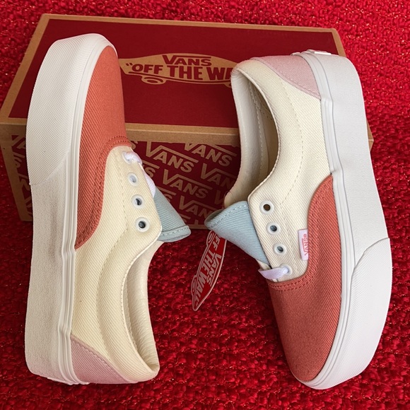 Vans Era Platform Twill Pastel Block/True White WMNS - Picture 8 of 16